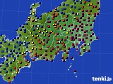 関東・甲信地方のアメダス実況(日照時間)(2016年01月28日)