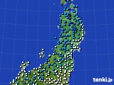 2016年01月28日の東北地方のアメダス(気温)