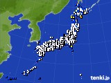 2016年01月28日のアメダス(風向・風速)