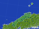 島根県のアメダス実況(気温)(2016年01月29日)