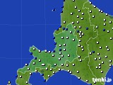 道央のアメダス実況(風向・風速)(2016年01月29日)