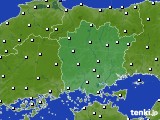 2016年01月29日の岡山県のアメダス(風向・風速)