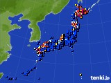 2016年01月30日のアメダス(日照時間)