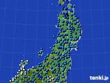 2016年01月30日の東北地方のアメダス(気温)