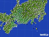 2016年01月30日の東海地方のアメダス(風向・風速)