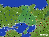 兵庫県のアメダス実況(日照時間)(2016年01月31日)