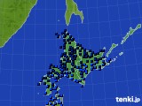 北海道地方のアメダス実況(気温)(2016年01月31日)