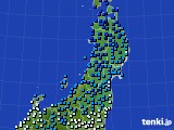 2016年01月31日の東北地方のアメダス(気温)