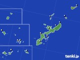 沖縄県のアメダス実況(降水量)(2016年02月01日)