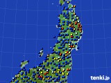 2016年02月01日の東北地方のアメダス(日照時間)