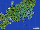 2016年02月01日の関東・甲信地方のアメダス(日照時間)