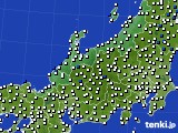 北陸地方のアメダス実況(風向・風速)(2016年02月01日)