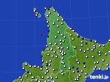 2016年02月01日の道北のアメダス(風向・風速)