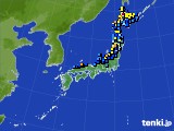 アメダス実況(積雪深)(2016年02月02日)