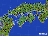 四国地方のアメダス実況(日照時間)(2016年02月02日)