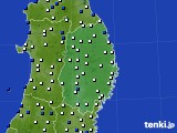 岩手県のアメダス実況(風向・風速)(2016年02月02日)