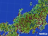 北陸地方のアメダス実況(日照時間)(2016年02月03日)