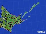 道東のアメダス実況(日照時間)(2016年02月03日)