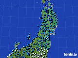 東北地方のアメダス実況(気温)(2016年02月03日)