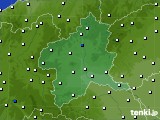 群馬県のアメダス実況(風向・風速)(2016年02月03日)