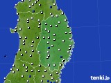 2016年02月03日の岩手県のアメダス(風向・風速)