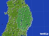 岩手県のアメダス実況(風向・風速)(2016年02月03日)