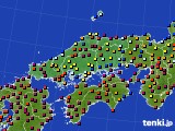 中国地方のアメダス実況(日照時間)(2016年02月04日)