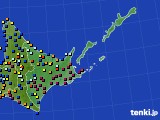 2016年02月04日の道東のアメダス(日照時間)