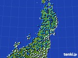 2016年02月04日の東北地方のアメダス(気温)