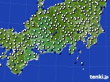 2016年02月04日の東海地方のアメダス(風向・風速)