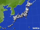 2016年02月04日のアメダス(風向・風速)