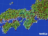 2016年02月05日の近畿地方のアメダス(日照時間)