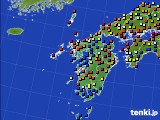 九州地方のアメダス実況(日照時間)(2016年02月05日)