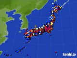 アメダス実況(日照時間)(2016年02月05日)