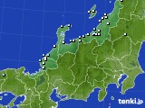 2016年02月06日の北陸地方のアメダス(降水量)