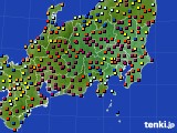 関東・甲信地方のアメダス実況(日照時間)(2016年02月07日)