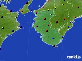 2016年02月07日の和歌山県のアメダス(日照時間)