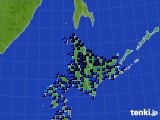 北海道地方のアメダス実況(気温)(2016年02月07日)