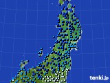 東北地方のアメダス実況(気温)(2016年02月07日)