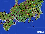 東海地方のアメダス実況(日照時間)(2016年02月08日)