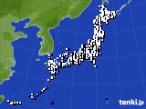 アメダス実況(風向・風速)(2016年02月08日)