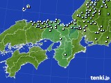 近畿地方のアメダス実況(降水量)(2016年02月09日)
