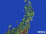 2016年02月09日の東北地方のアメダス(日照時間)