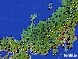 2016年02月09日の北陸地方のアメダス(日照時間)