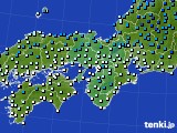 2016年02月09日の近畿地方のアメダス(気温)