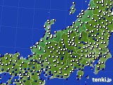 北陸地方のアメダス実況(風向・風速)(2016年02月09日)