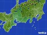 2016年02月10日の東海地方のアメダス(積雪深)