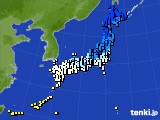 2016年02月10日のアメダス(気温)