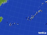 沖縄地方のアメダス実況(風向・風速)(2016年02月10日)