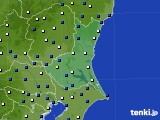2016年02月10日の茨城県のアメダス(風向・風速)